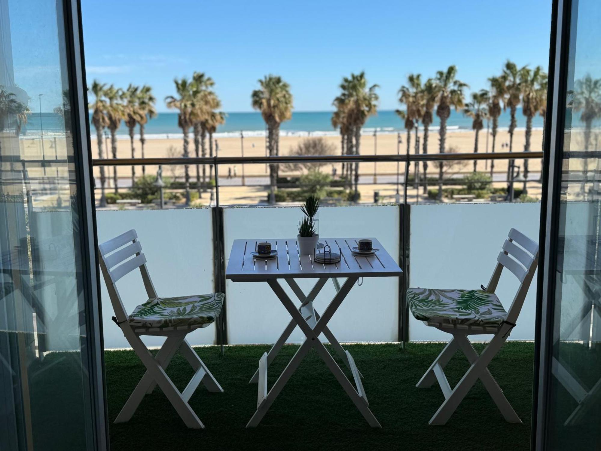 Apartamento Primera Linea De Mar Valencia Ngoại thất bức ảnh